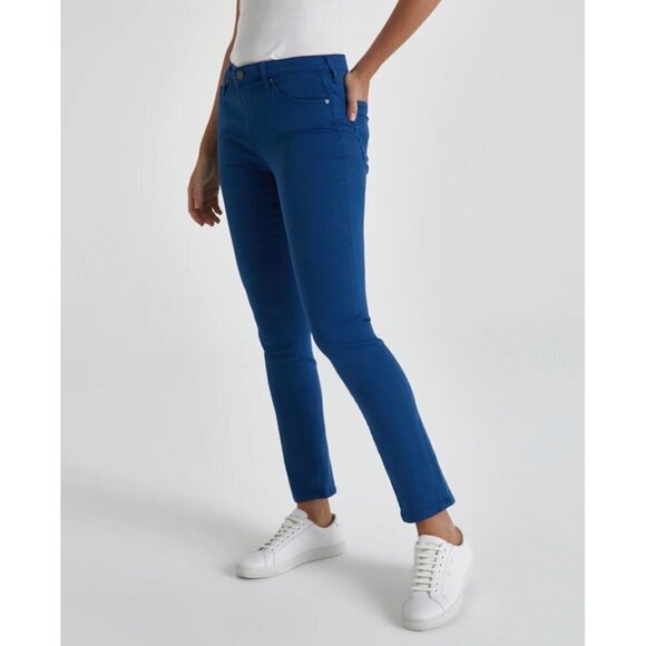Adriano Goldschmied Size 28R The Prima Mid-Rise Cigarette Blue Mariner Jean - Picture 1 of 13